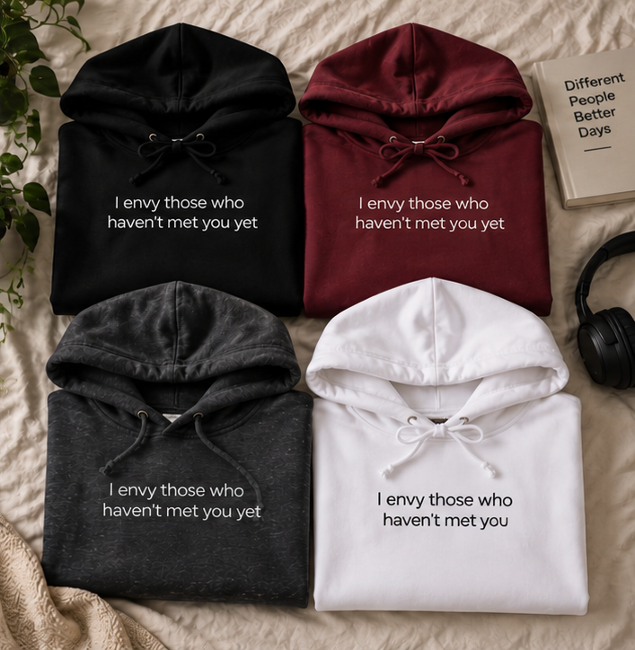 I Envy Those Who Haven't Met You Yet Hoodie | Minimal Slogan Hoodie