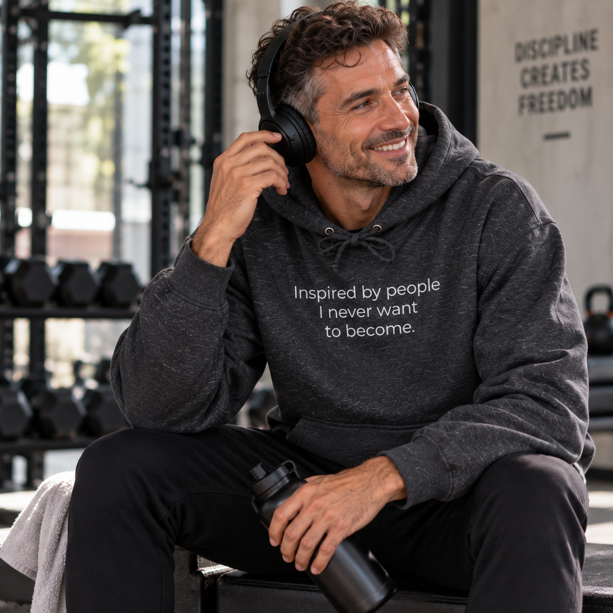 Inspired by People I Never Want to Become Hoodie | Minimal Slogan Hoodie
