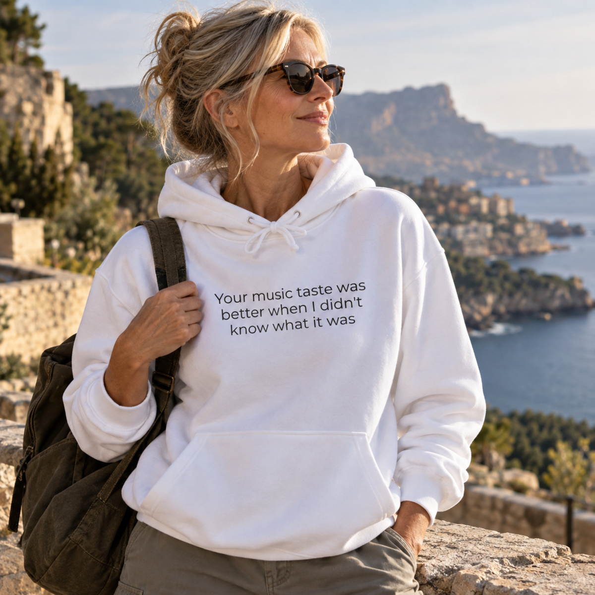 Your Music Taste Was Better When I Didn't Know What It Was Hoodie | Minimal Slogan Hoodie