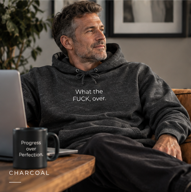 What the FUCK, Over. Hoodie | Minimal Slogan Hoodie